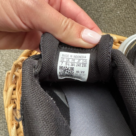 Black and Gold Athletic Sneakers-Adidas - Picture 3 of 6